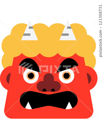 Demon's face 121308731