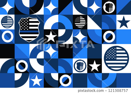 National Law Enforcement Appreciation Day. January 9. Seamless geometric pattern. Template for National Law Enforcement Appreciation Day. January 9. Seamless geometric pattern. Template for 121308757