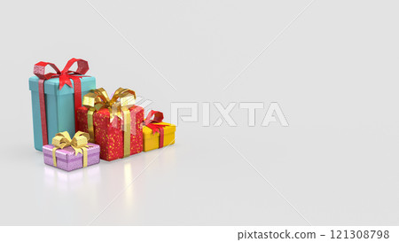 The Gift box for celebration or Holiday concept 3d rendering. 121308798