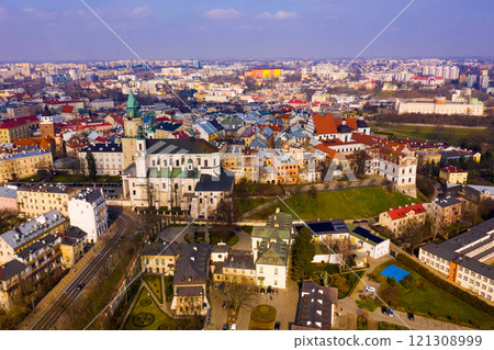 Aerial view on the city Lublin. Poland 121308999