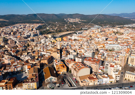 Aerial photo of Spanish town El Vendrell Aerial photo of Spanish town El Vendrell 121309004
