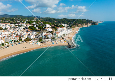 Townscape of Sant Pol de Mar, Maresme region, Spain Townscape of Sant Pol de Mar, Maresme region, Spain 121309011