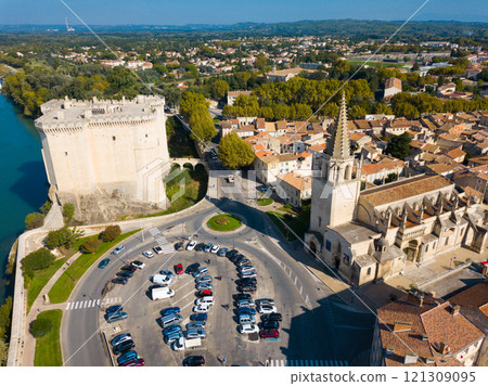Aerial view of Chateau de Tarascon Aerial view of Chateau de Tarascon 121309095