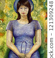 Summer girl illustration 121309248