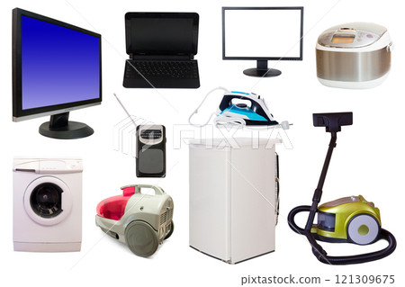 Collection of domestic appliances 121309675