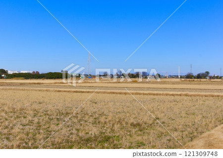 Scenery of Matsubushi Town, Saitama Prefecture December 2024 121309748