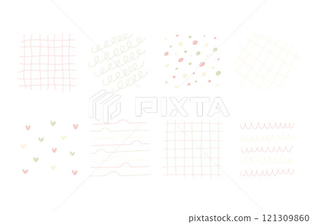 春天色彩圖案插圖集 春天色彩圖案插圖集 121309860