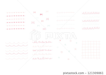 春天色彩圖案插圖集 春天色彩圖案插圖集 121309861