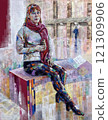 Meeting woman illustration 121309906