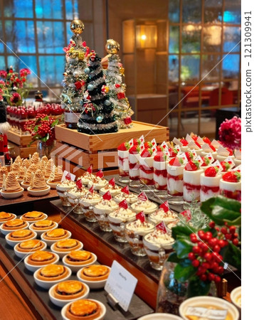 Christmas Dessert Buffet Christmas Dessert Buffet 121309941