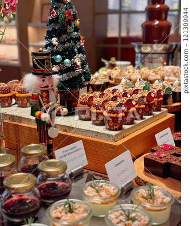 Christmas Dessert Buffet Christmas Dessert Buffet 121309944
