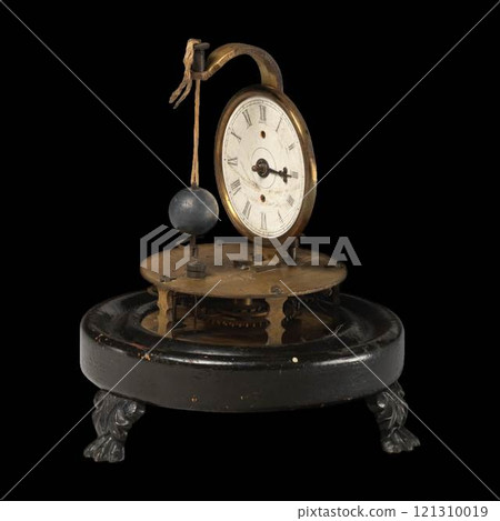 Antique 19th Century British Perpetual Motion Clock - A Rare Collectible 121310019