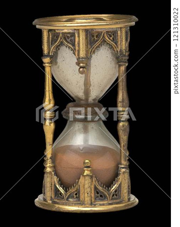 Antique German Brass Half-Hour Sandglass Antique German Brass Half-Hour Sandglass 121310022