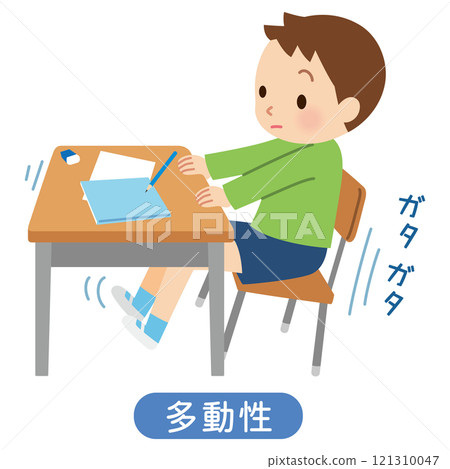 過動症：孩子注意力不集中，椅子發出嘎嘎聲，這是一種發展障礙； 121310047