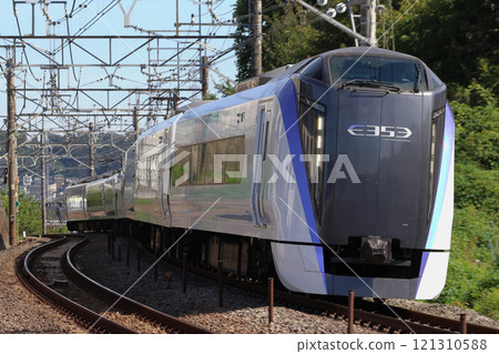 Limited Express Azusa/Kaiji on the Chuo Rapid Line: E353 Series Train 121310588