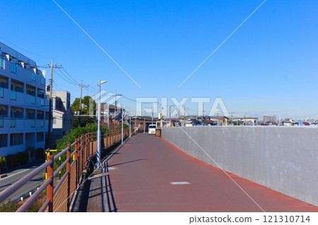 東京江戶川區舊江戶川沿岸道路 2024 年 12 月 121310714