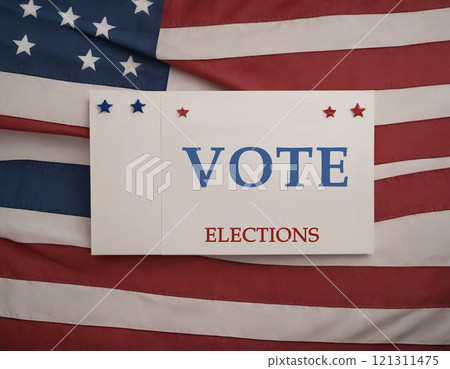 United States of America flag election background 121311475