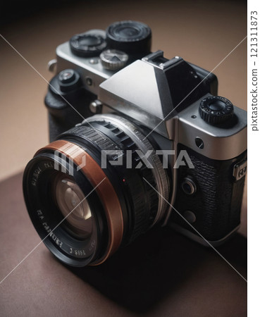 vintage camera close up 121311873