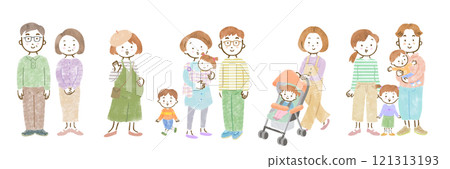 Full body set of people of all ages 121313193