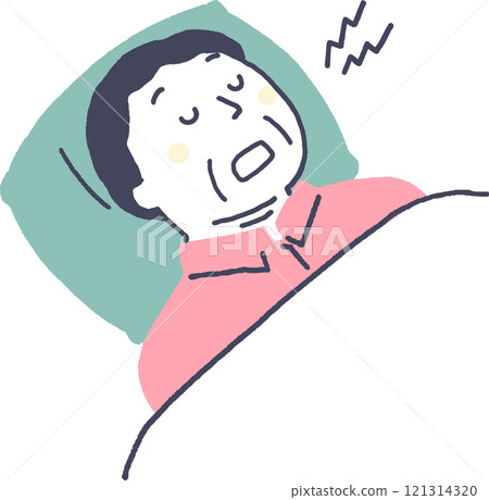 老人睡覺時打鼾 121314320