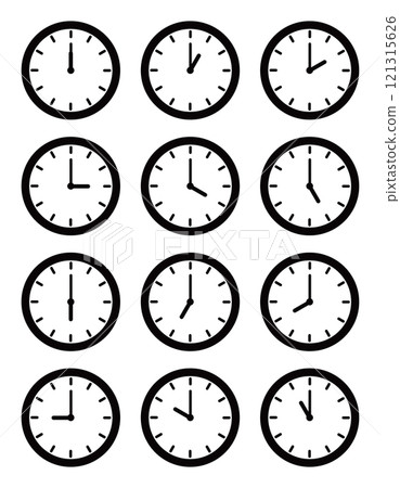 Simple watch illustration set Simple watch illustration set 121315626