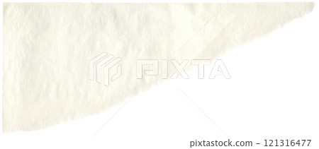 Crumpled tracing paper with torn edges. Rice washi paper for DIY projects, scrapbooking and collage. 121316477