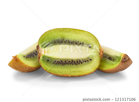 Kiwi fruit isolated on white background. Clipping Path Kiwi fruit isolated on white background. Clipping Path 121317106