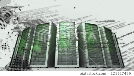 Image of digital data processing over computer servers Image of digital data processing over computer servers 121317499