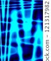 Abstract Neon Blue Grid background with Distortion Effect 121317982