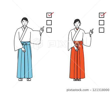 神社祭司和巫女指著清單 121318000