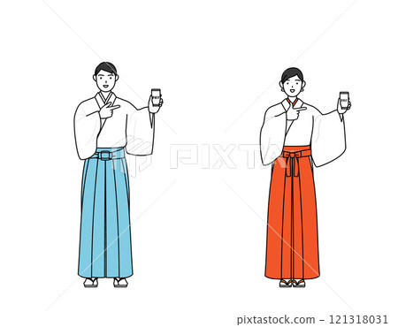 神父和巫女建議使用智慧型手機進行無現金線上支付 121318031