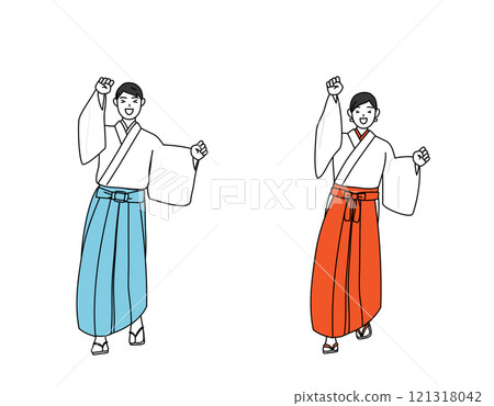 神官和巫女輕快地跳躍著 121318042