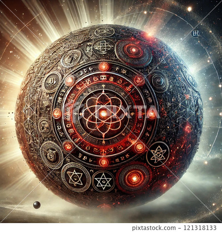 靈紋球體黑x紅x白 121318133