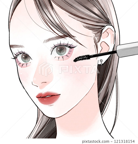 擁有美麗睫毛的女人 121318154
