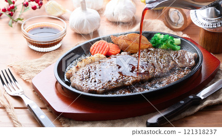 Domestic Wagyu Beef Sirloin Steak 121318237