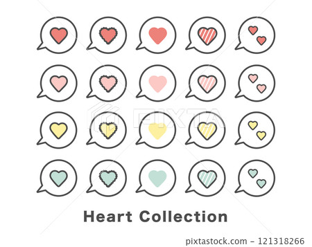心收藏插圖集 心收藏插圖集 121318266
