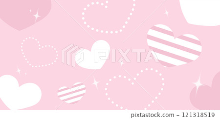 可用於情人節的簡單心形橫幅背景 可用於情人節的簡單心形橫幅背景 121318519