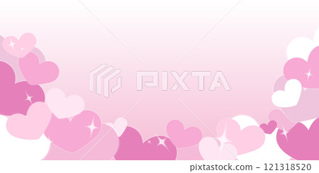 廣告橫幅設計有多顆心,可用於情人節 廣告橫幅設計有多顆心,可用於情人節 121318520