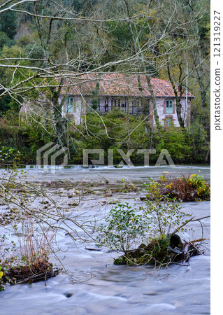 house by the Saja River in Cabezon de la Sal, Cantabria, Spain. house by the Saja River in Cabezon de la Sal, Cantabria, Spain. 121319227