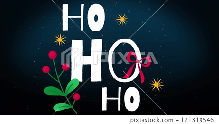 Image of ho text over light spots on black background Image of ho text over light spots on black background 121319546
