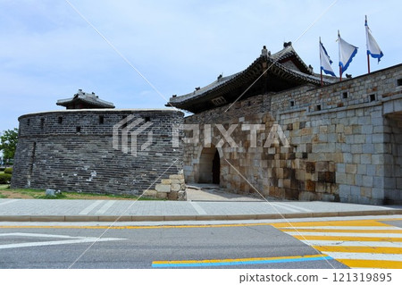 Hwaseomun Gate in Suwon, South Korea 121319895