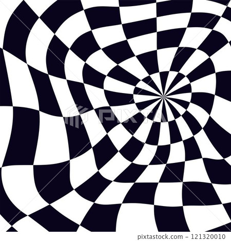 Psychedelic checkerboard pattern 121320010