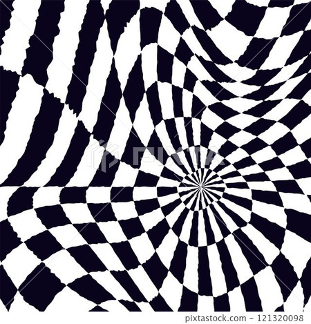 Psychedelic checkerboard pattern 121320098