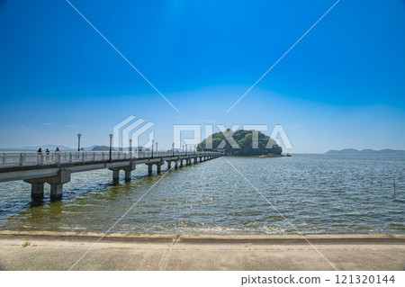 蒲郡市竹島園地、海上竹島大橋、竹島風景(愛知縣) 蒲郡市竹島園地、海上竹島大橋、竹島風景(愛知縣) 121320144