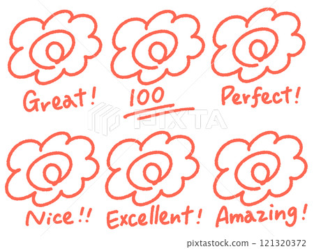 手繪可愛花丸標記組 100 GREAT PERFECT 121320372