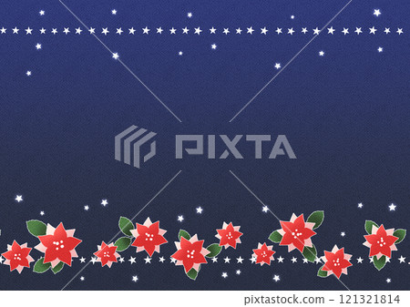 一品紅和小星星(海軍藍) 一品紅和小星星(海軍藍) 121321814