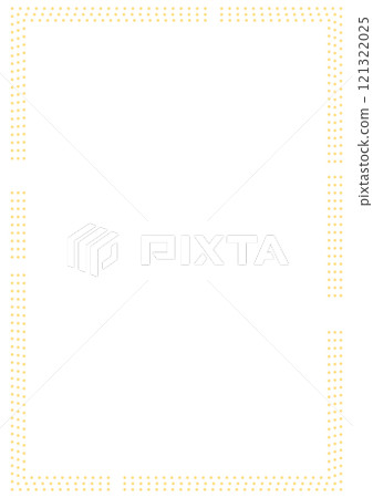 A square frame with broken yellow dotted lines 121322025