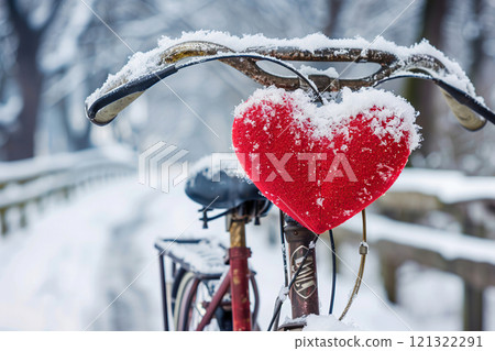 Beautiful greeting card with bright holiday composition for happy and joy celebrate valentines day Beautiful greeting card with bright holiday composition for happy and joy celebrate valentines day 121322291