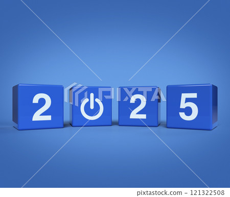 Happy new year 2025 success concept, 3d rendering Happy new year 2025 success concept, 3d rendering 121322508