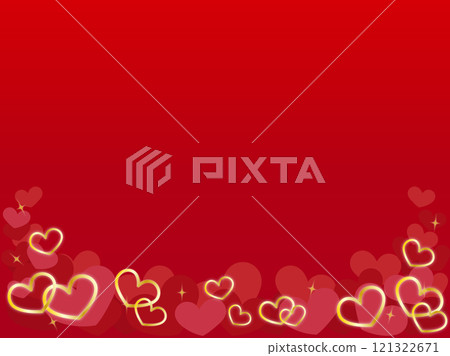紅色背景上的許多心形背景 紅色背景上的許多心形背景 121322671